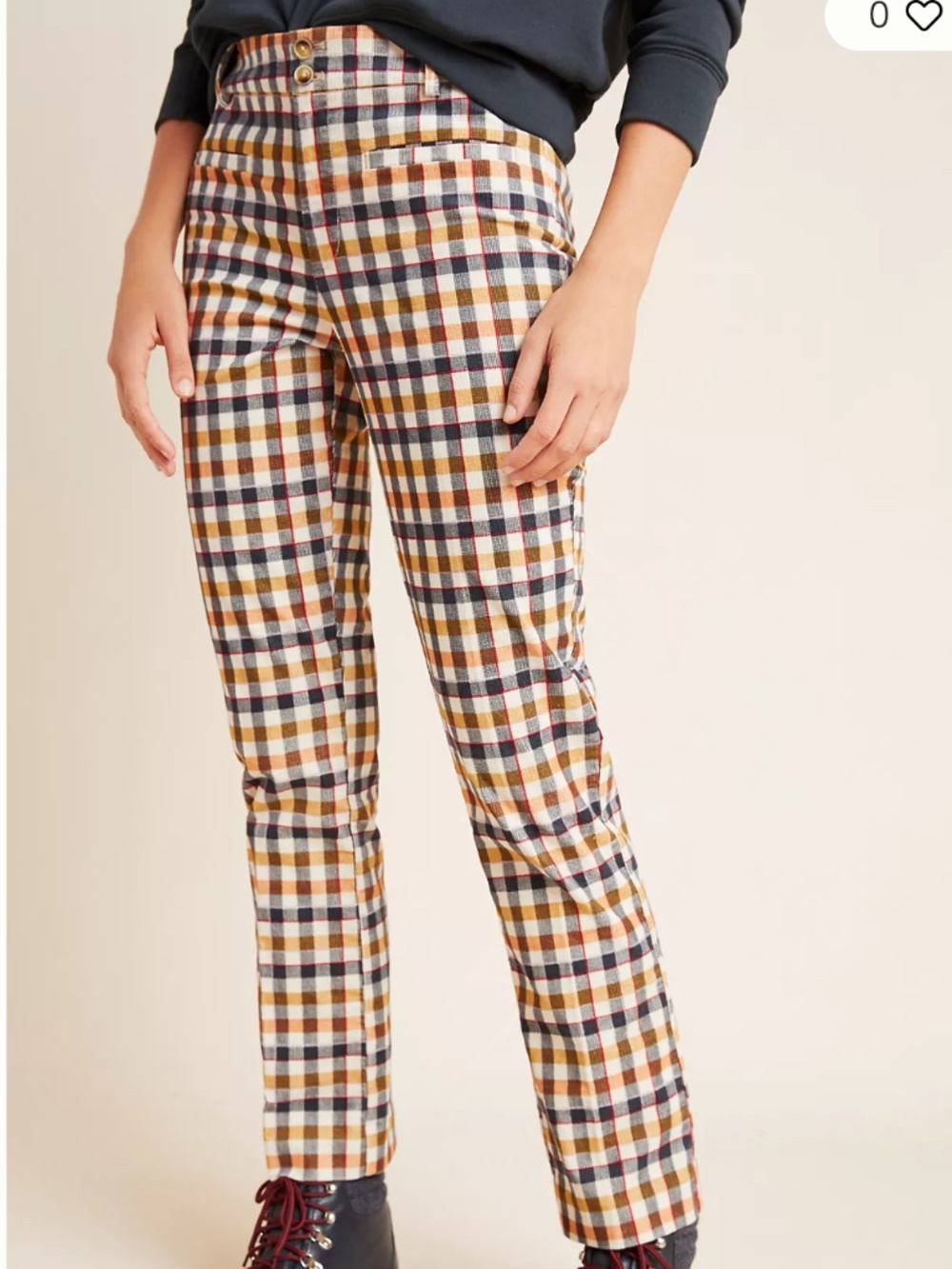 Anthropologie The Essential Skinny Kick Flare Corduroy Pants